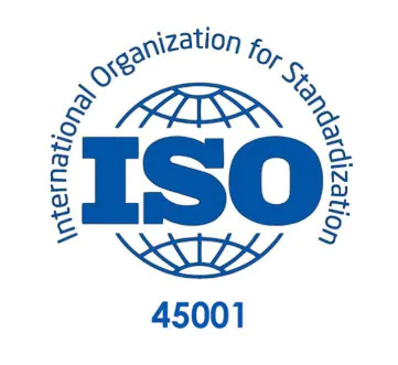 ISO 45001 Occupational Health and Safety certification logo